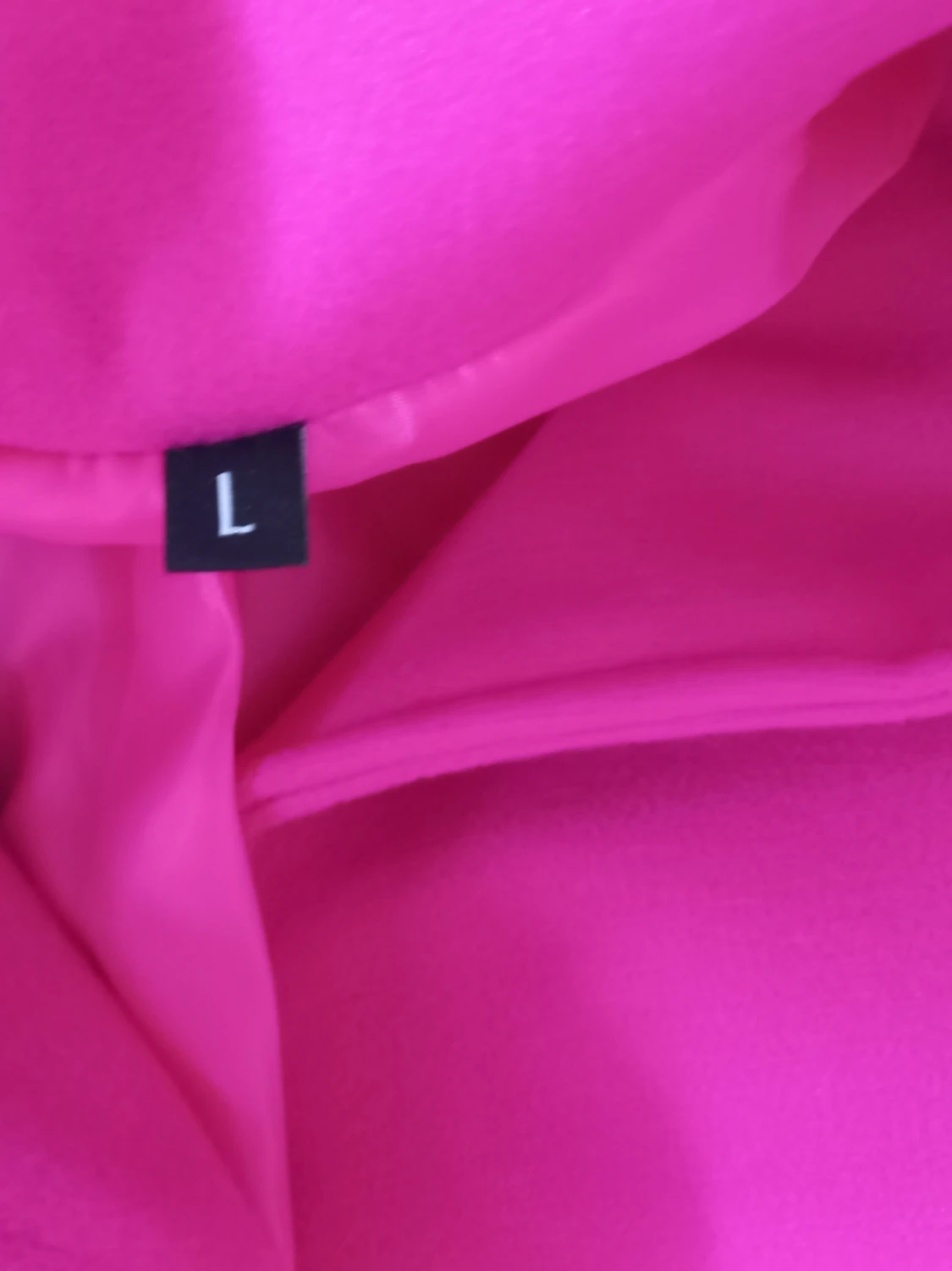 Helt ny rosa kappa för damer med snygga knappar storlek L - 2