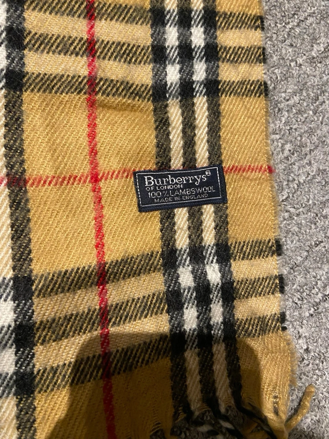 Beige burberry scarf - 2