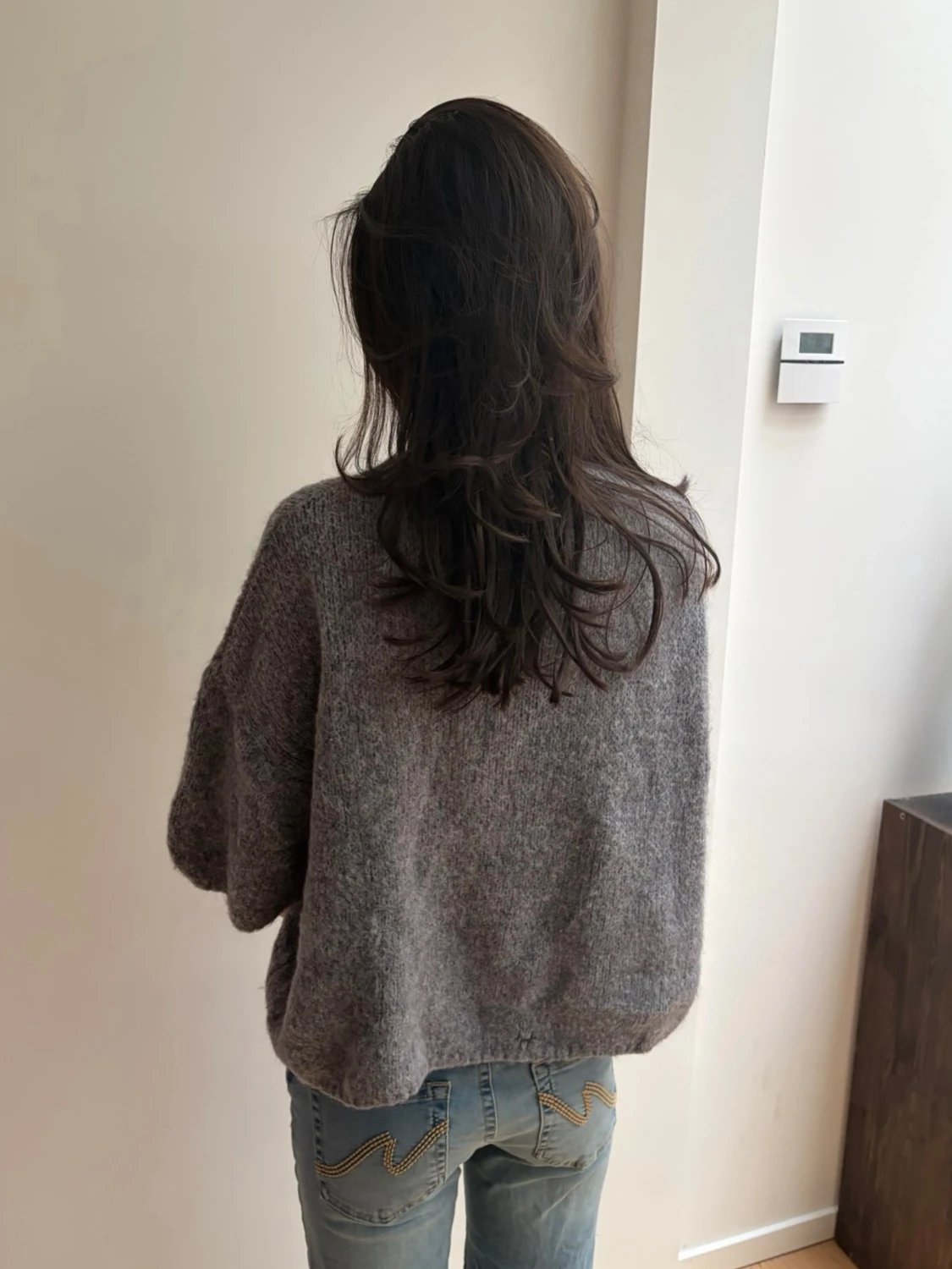 Grå stickad tröja🩶 - 3