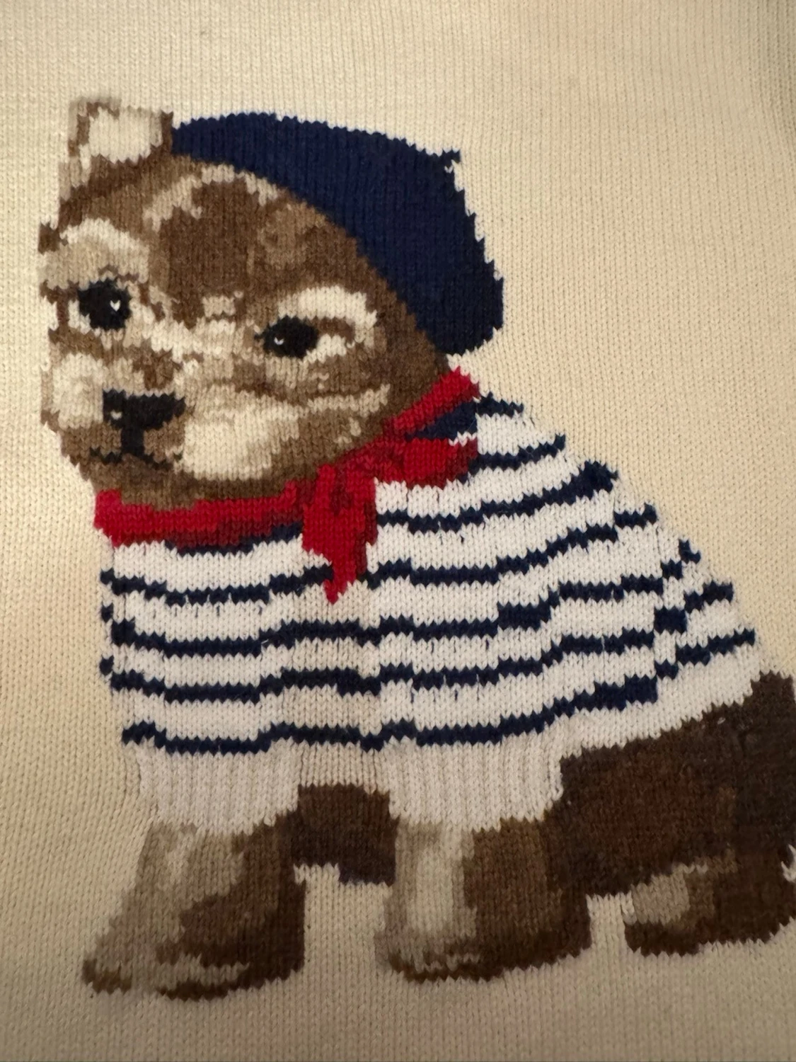 Vit stickad tröja Polo Ralph Lauren - 1