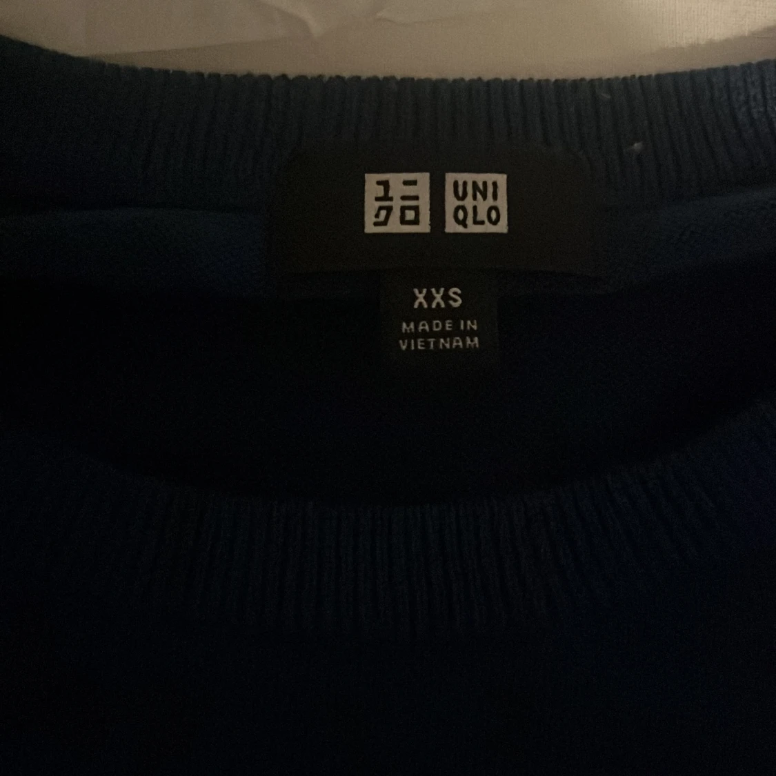 Blå stickad tröja från Uniqlo XXS - 2
