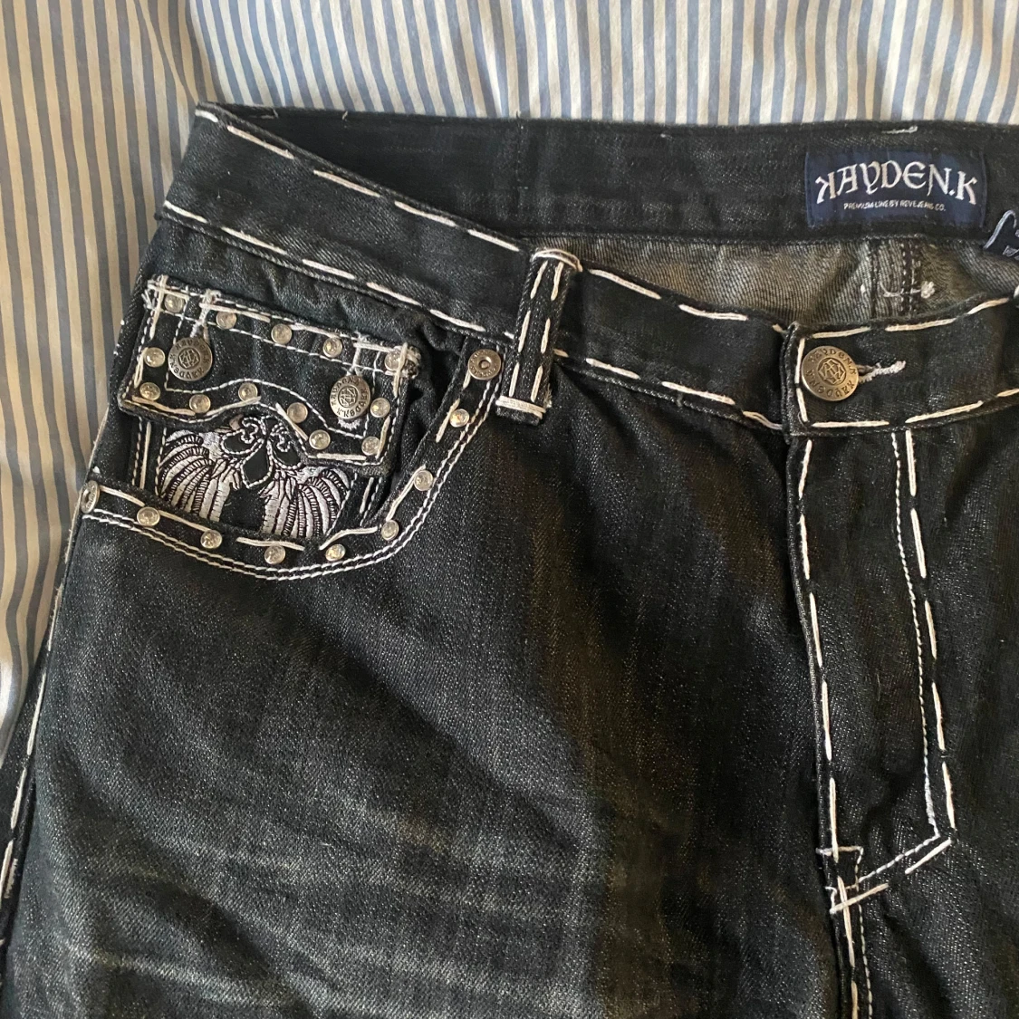 Svarta Kayden K emo/drainer jeans - 3