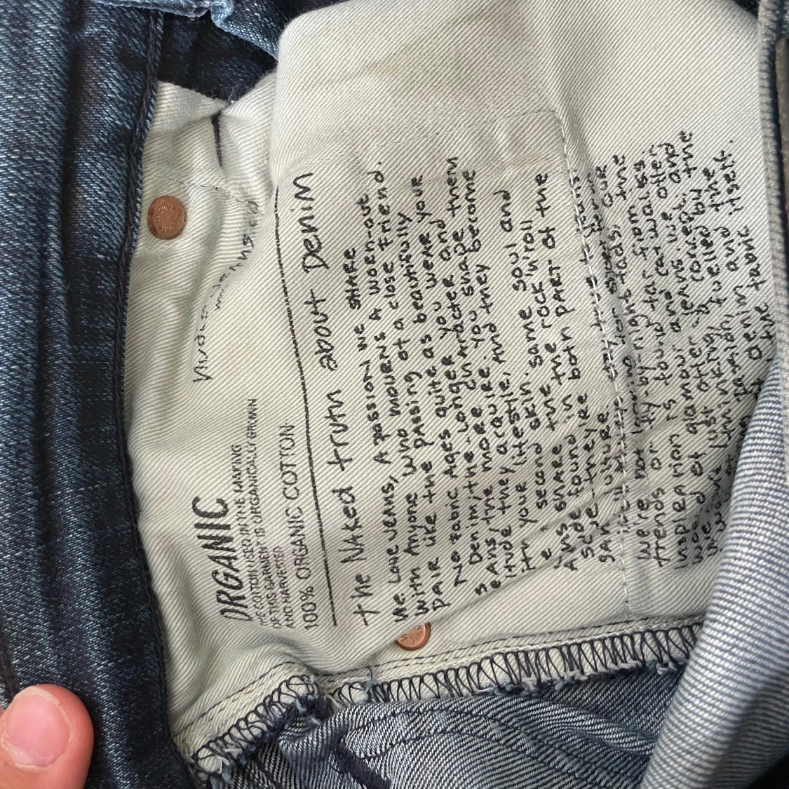 Nudie Jeans tighta blå jeans 24/30 - 4