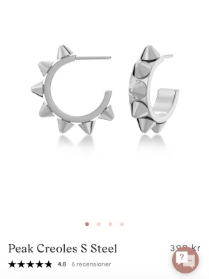 Peak Edblad ring och örhängen  - Säljer då de inte kommer till användning🤗 Säljer båda för 200kr men köpa bara örhängena för 120kr och ringen 120kr💓💓🤗🤗Ringen är storlek 18.50