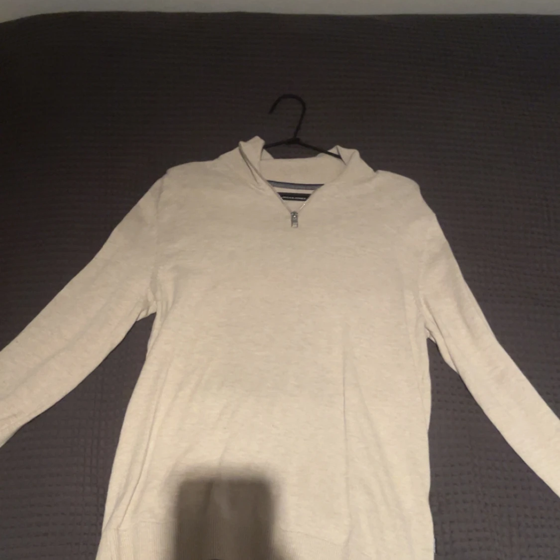 Beige half zip tröja Jack & Jones