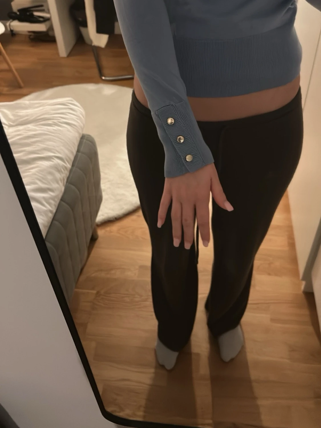 Ljusblå stickad tröja Holly & Whyte XS - 1