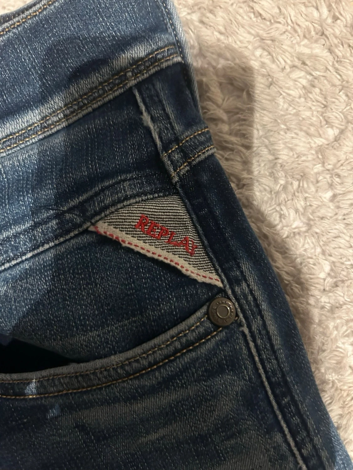 Replay blå jeans, storlek 29 - 4