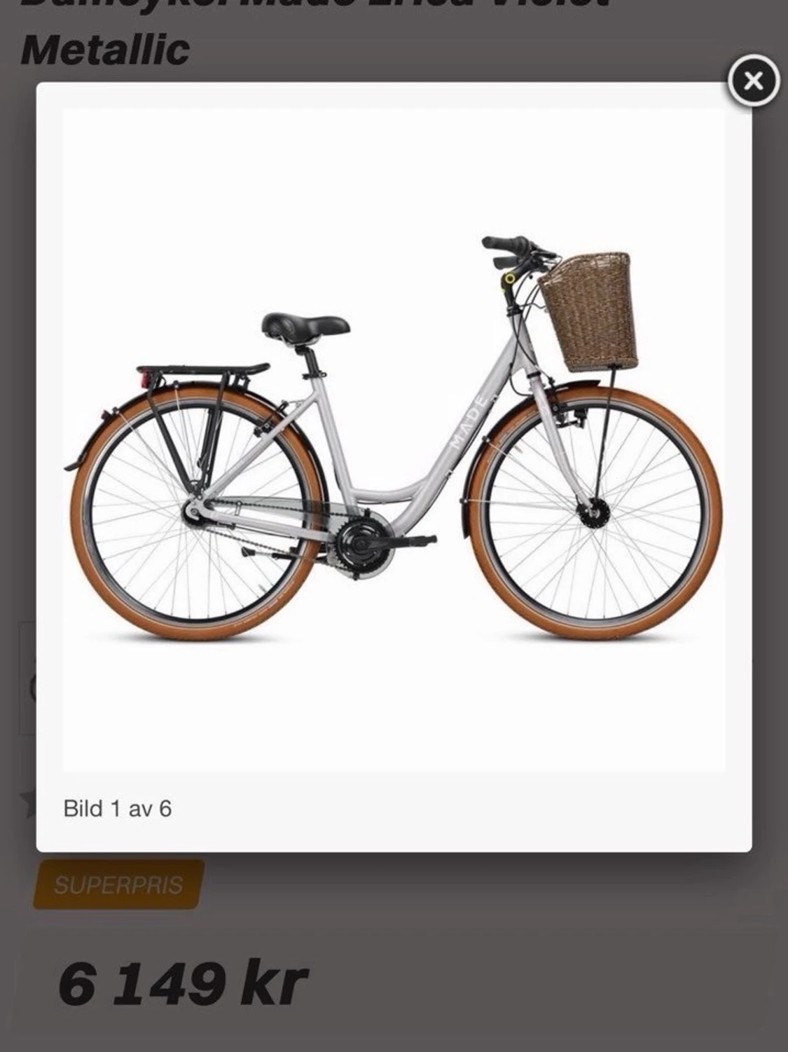 Cykel _Damcykel Made Erica –  - 1