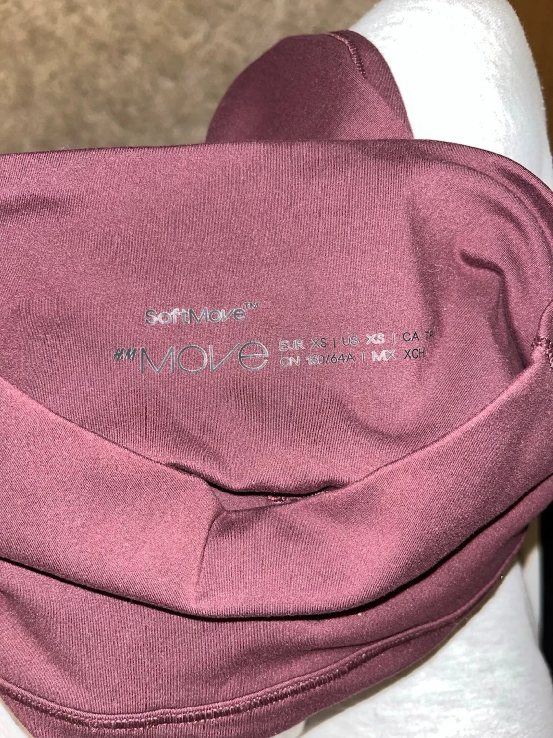 Vinröda bootcut träningsbyxor H&M Move  - 2