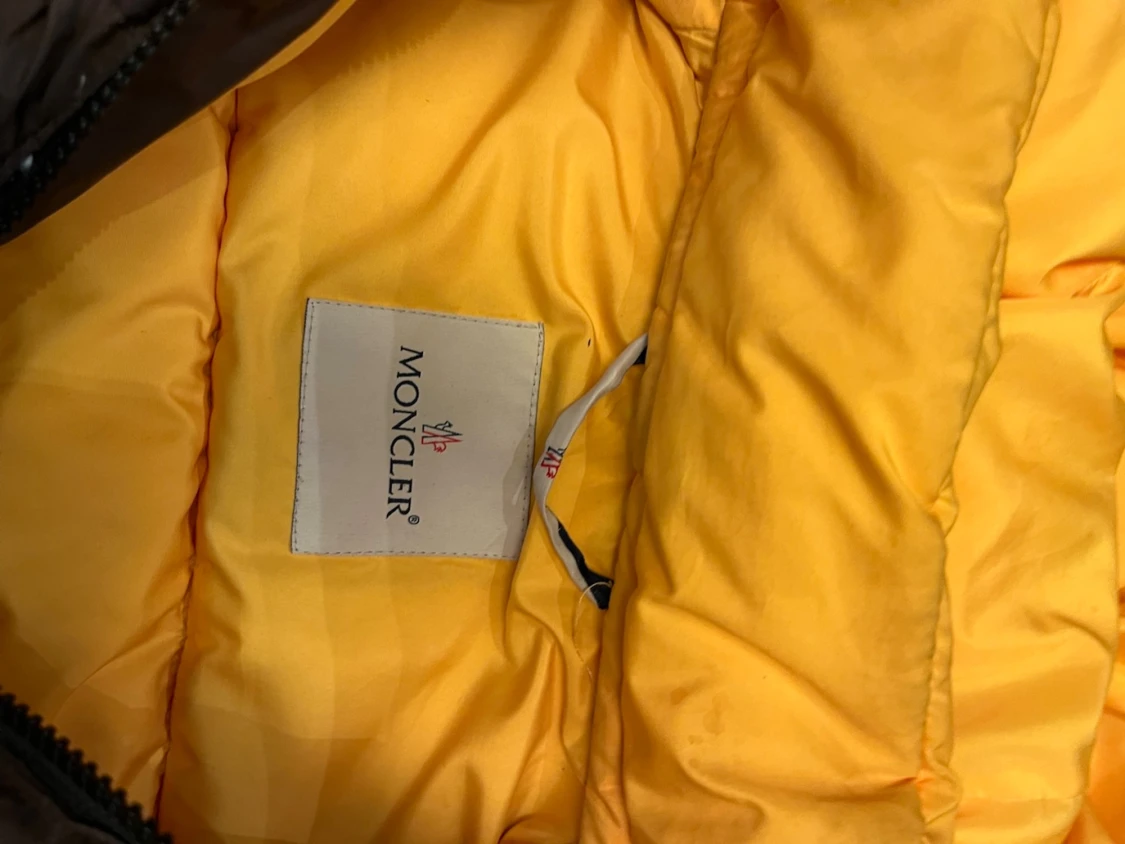 Moncler brun och grön pufferjacka - 3