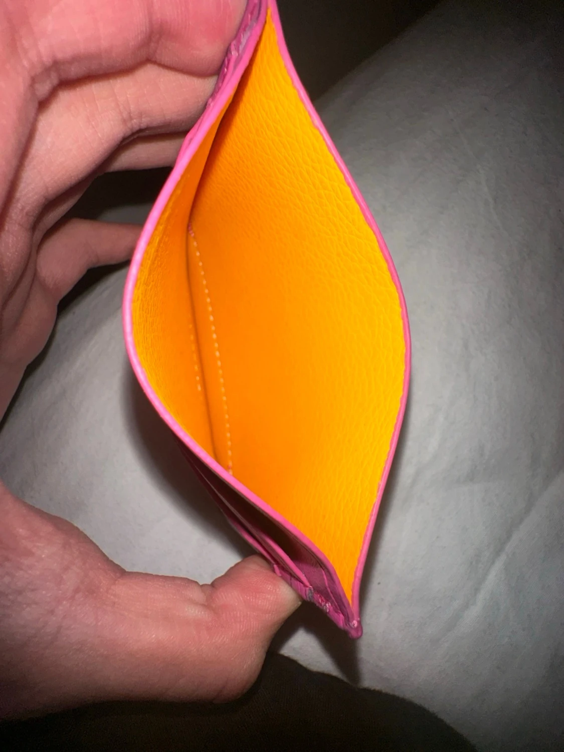 Rosa  plånbok med mönster - 2