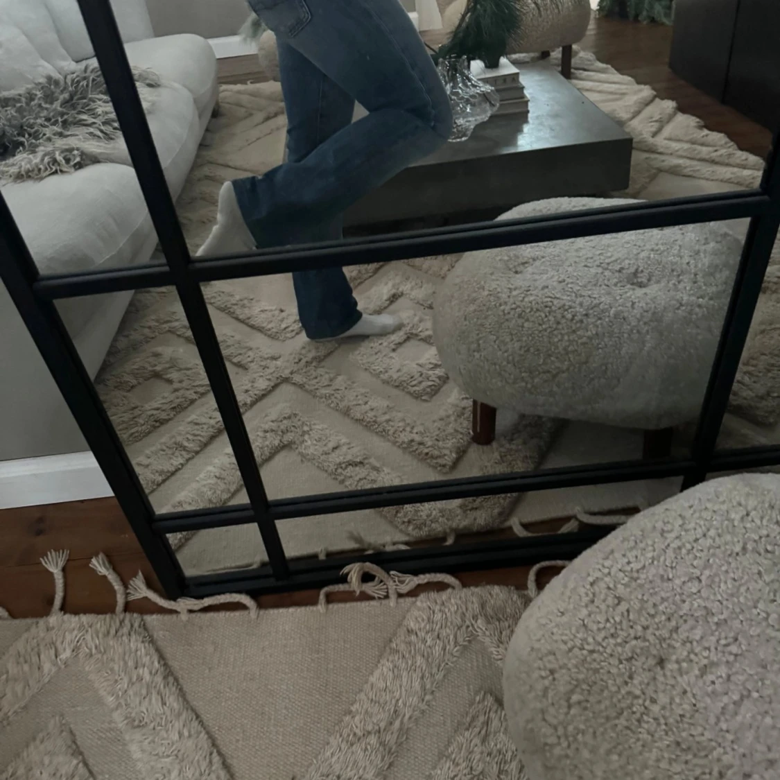 Blå jeans med låg midja - 91