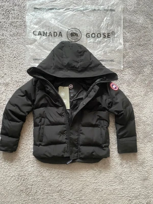 Canada Goose - Säljer en stilren Canada Goose dunjacka i svart. Klassisk modell som passar perfekt för kalla vinterdagar – varm, bekväm och tidlös.  ✔ Äkthet: Original, med originalpåse & tags ✔ Färg: Svart (svart badge) ✔ Skick: Mycket fint skick ✔ Detaljer: Huva, kraftig dragkedja, hög värmeisolering ✔ Passform: Modern och bekväm  En exklusiv vinterjacka av högsta kvalitet från Canada Goose.