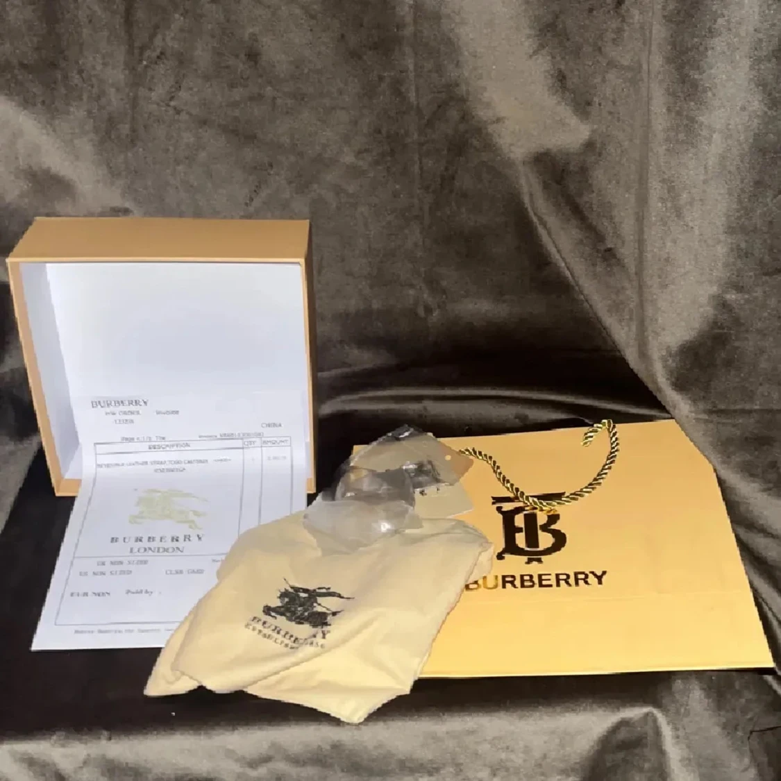 Burberry vändbart bälte - 2