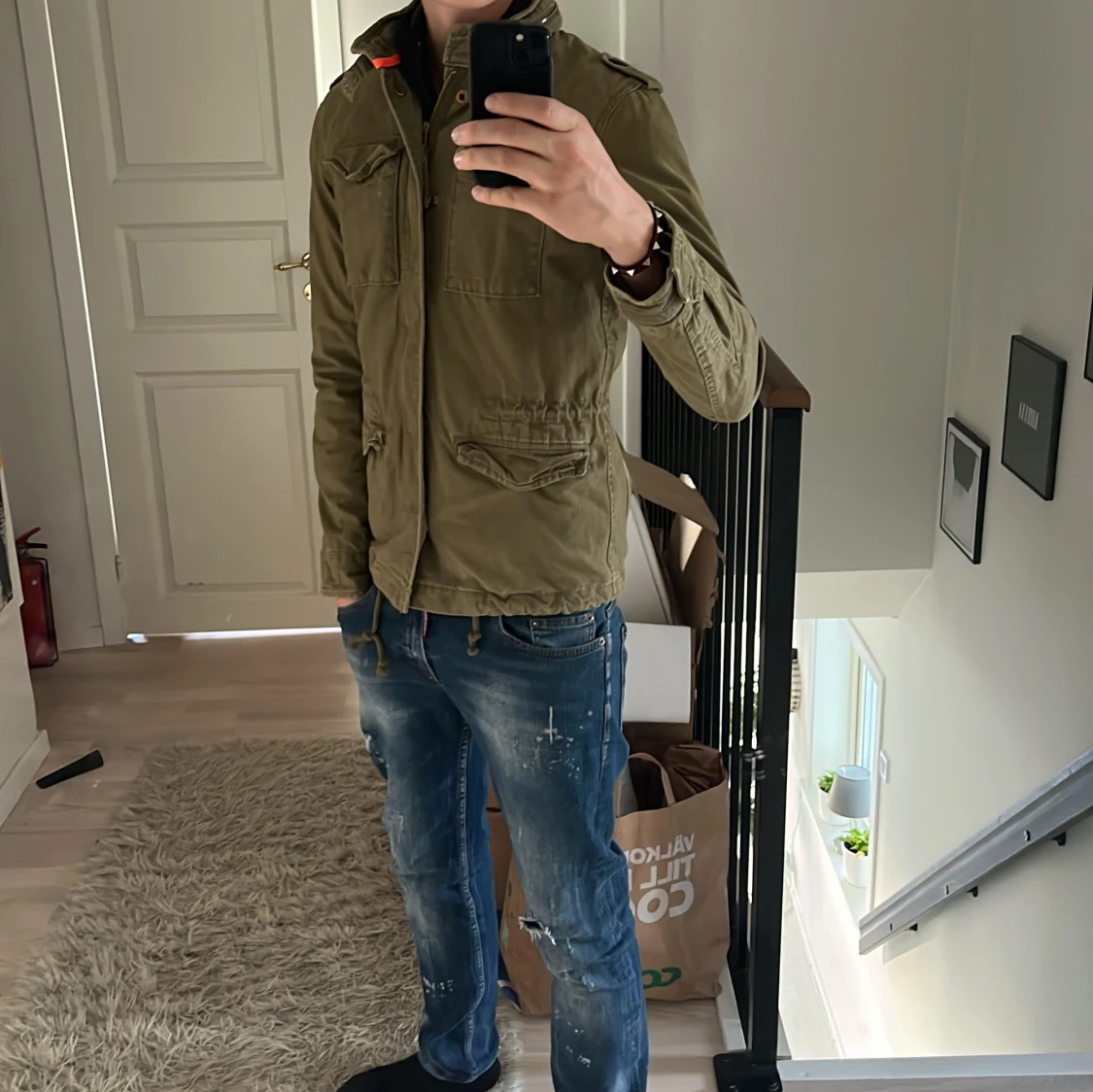 Superdry Fieldjacka militärgrön - 4