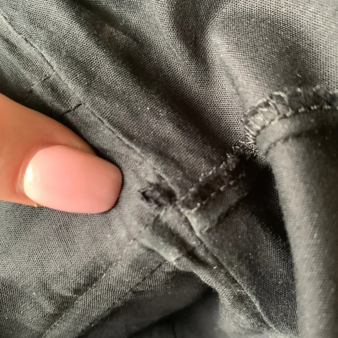 Svarta byxor i bomull - 1