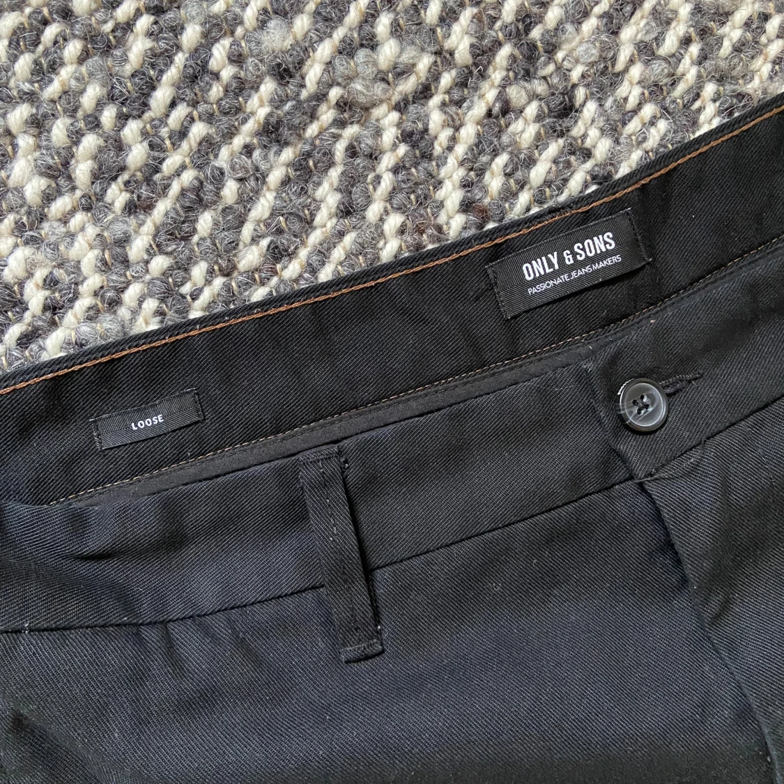 Svarta loose fit byxor Only & Sons - 2