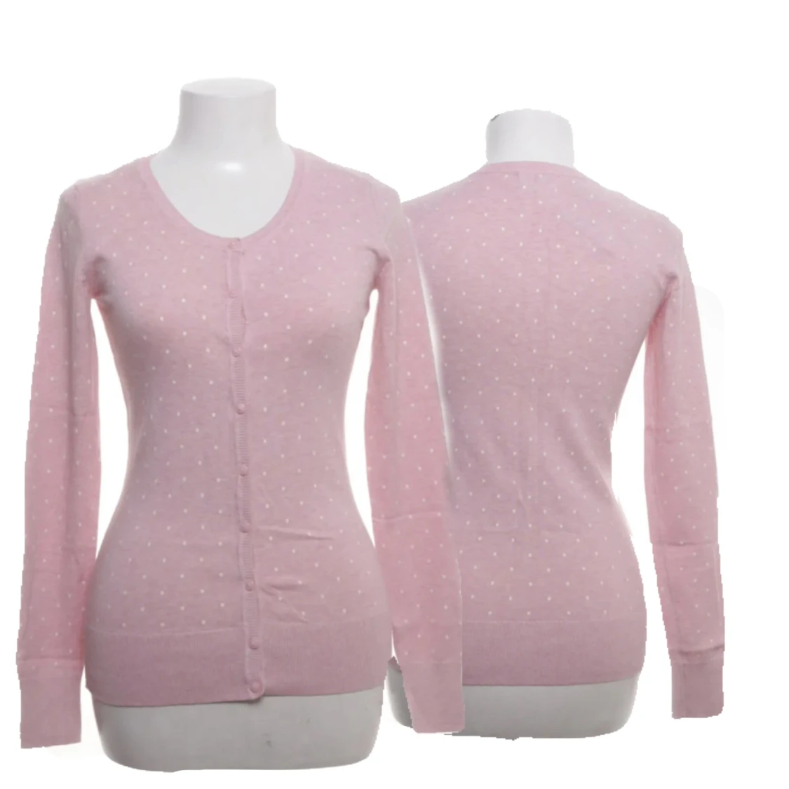 Ljusrosa prickig kofta från C&A