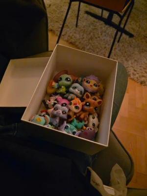 Littlest pet shop - Man får 1 slumpmässig mystery lps. Jag har fler så det är inte säkert att man får någon i denna låda, men man kan önska om man vill ha från denna låda. Jag har många fler pet shops än dessa som till exempel massa shorthair katter, hundar, ekorrar och mycket mer. Om man har tur så kan man få en sådan. Man får alltså 1 pet shop för detta pris.  Man kan även välja att köpa flera stycken och få en bundle och större chans att få en mycket sälsynt. Nästan alla jag har är i generation 2.