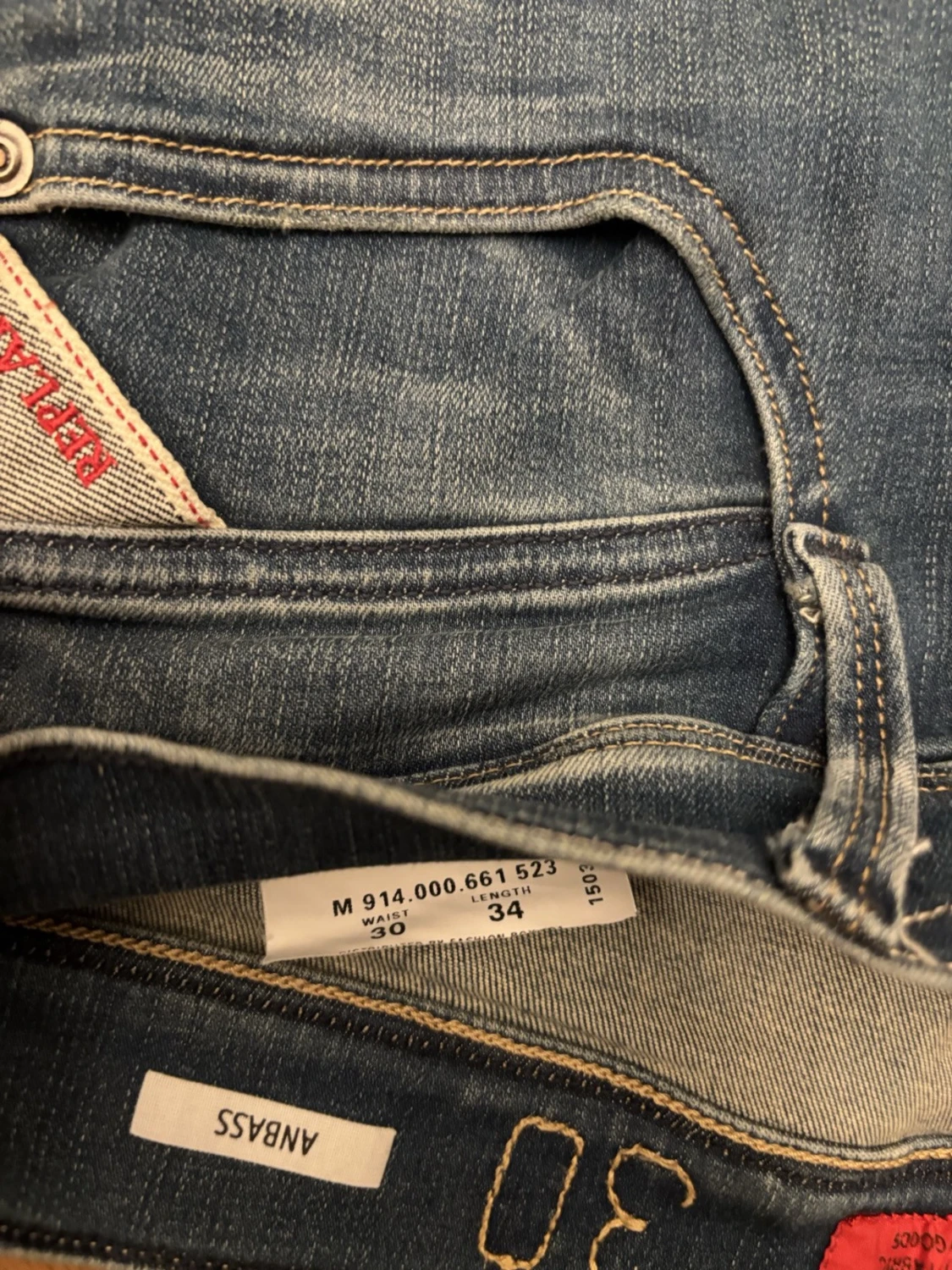 Replay Anbass jeans blå 30/34 - 1