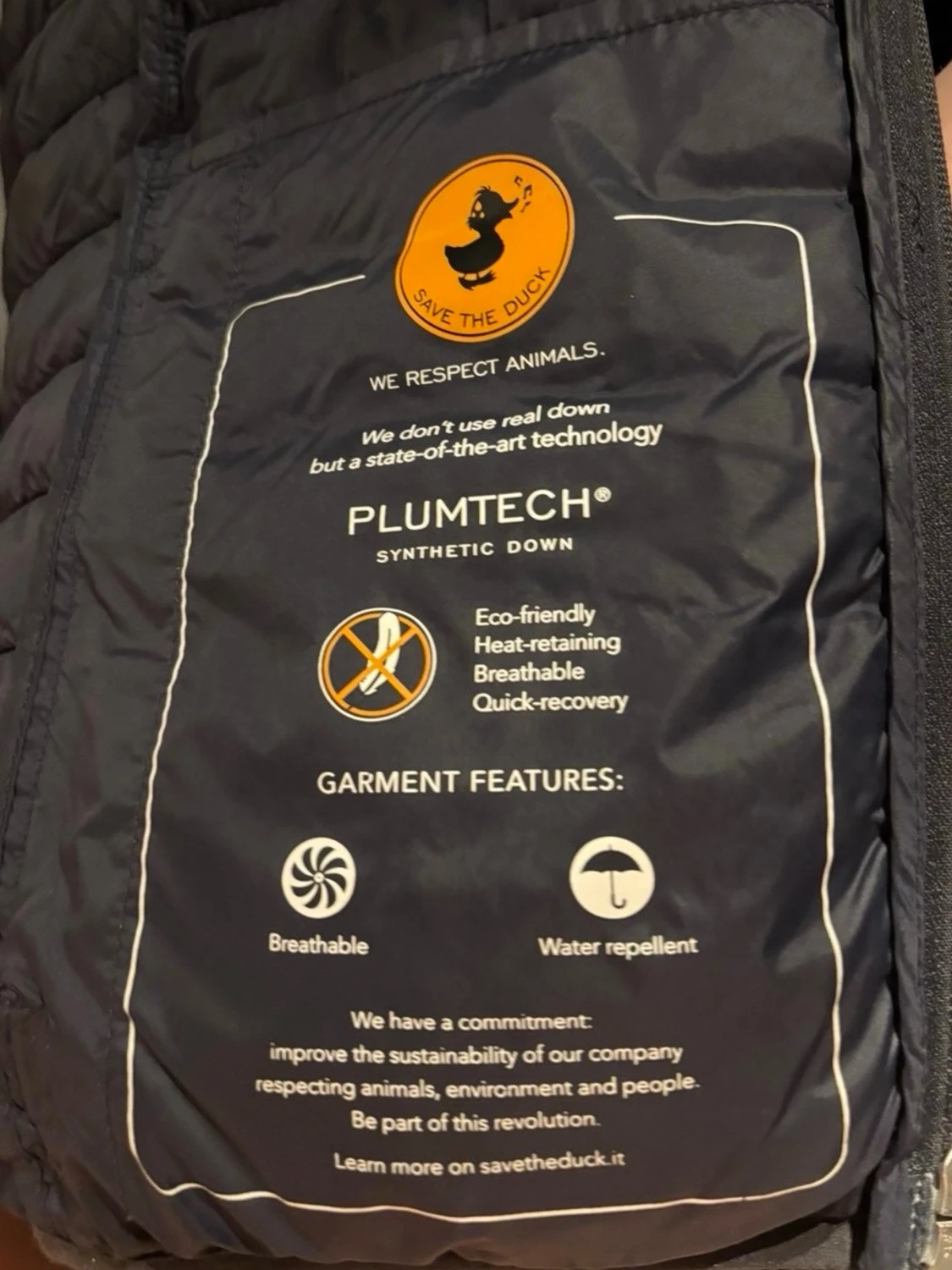 Mörkblå dunväst från Save The Duck - 2