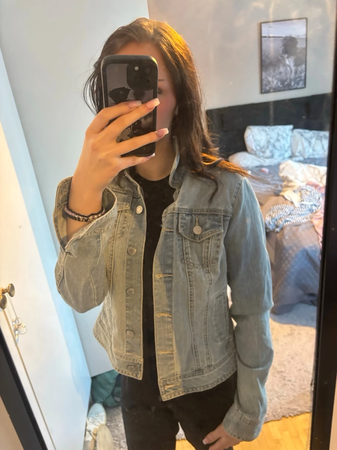 Ljusblå jeansjacka från jsfn denim