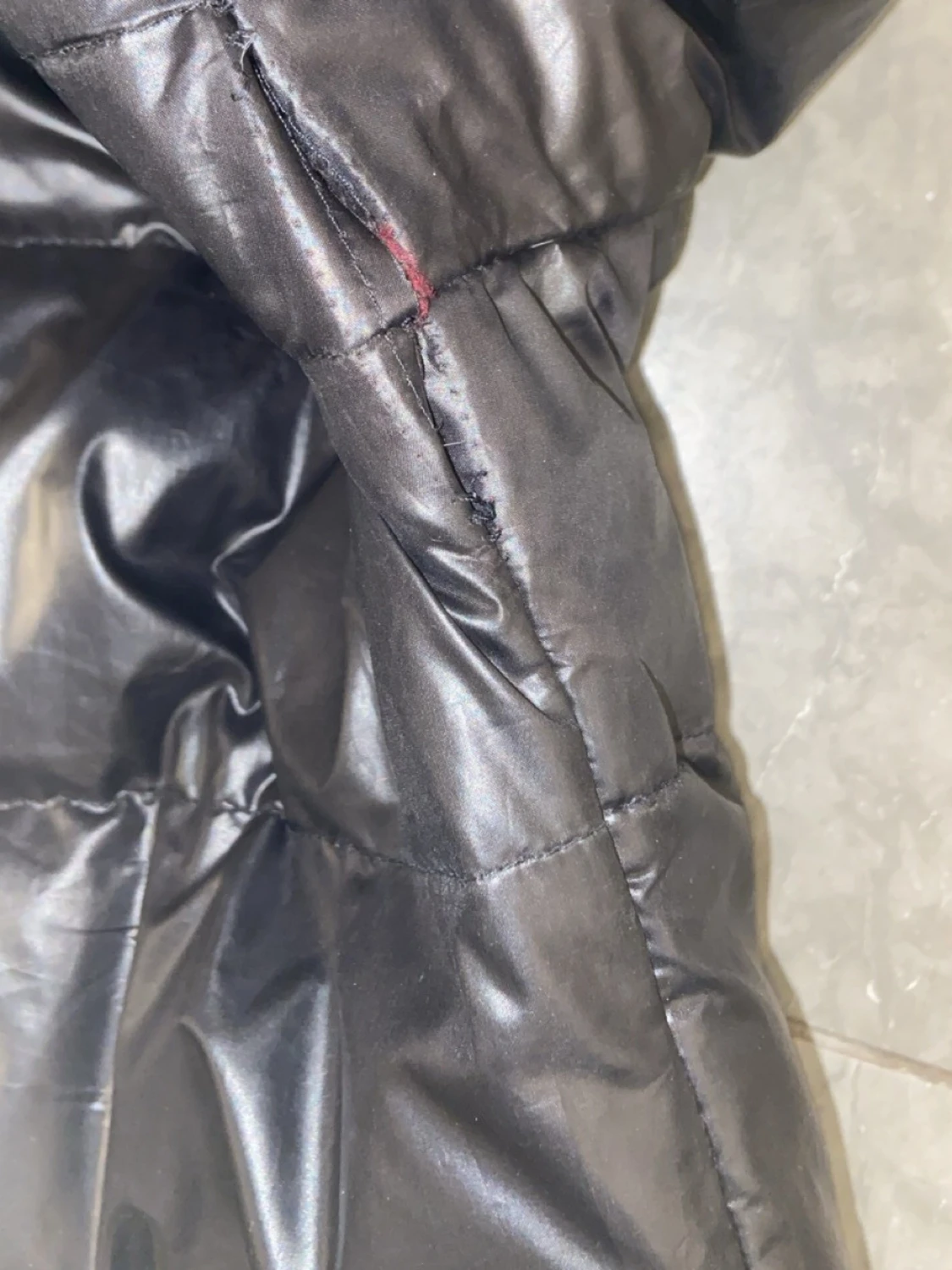Svart puffer jacka - 5