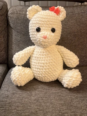 Virkad nalle - Handgjord virkad söt nalle