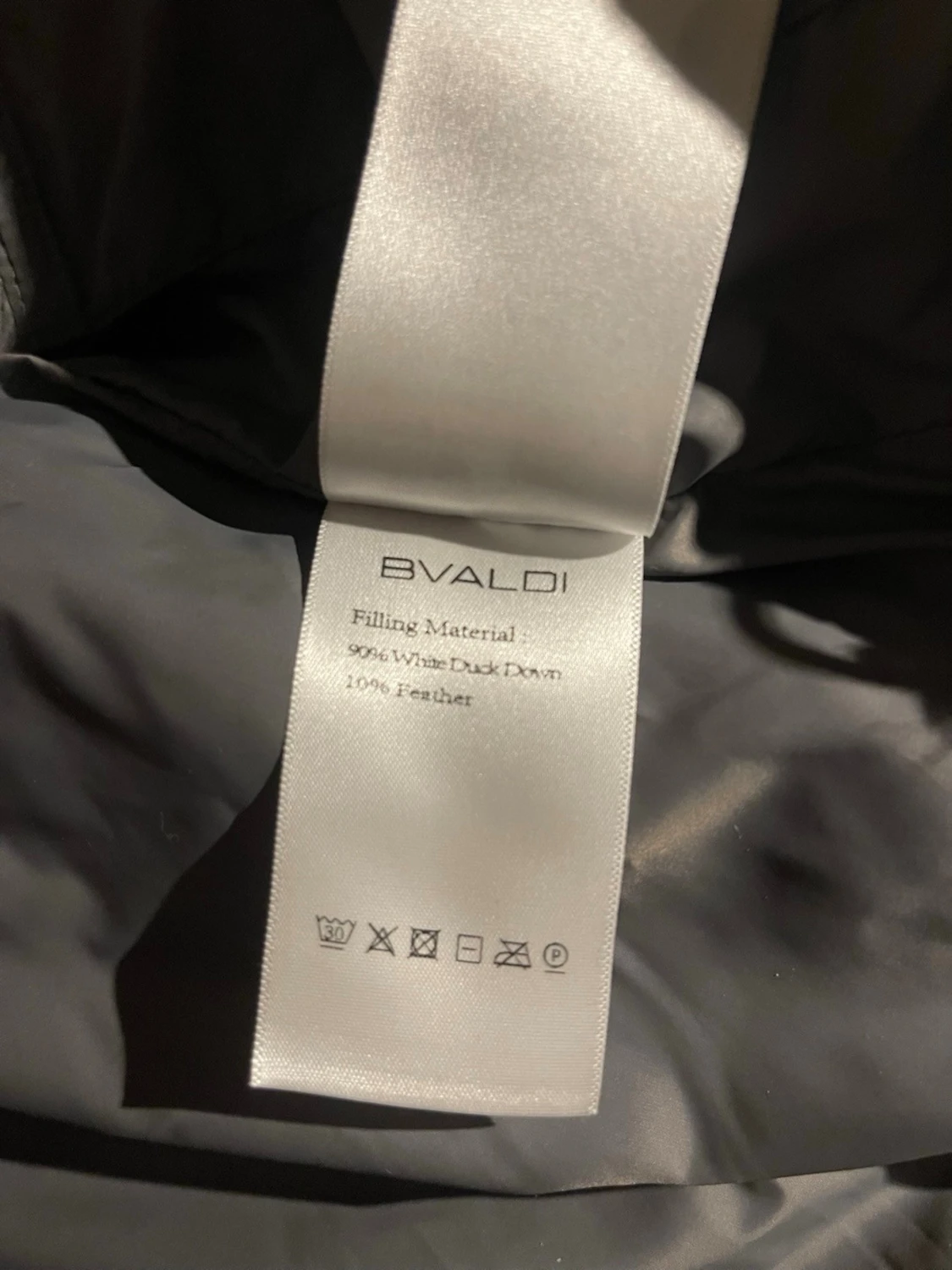 Grå dunjacka från Bvaldi med huva stl M - 3