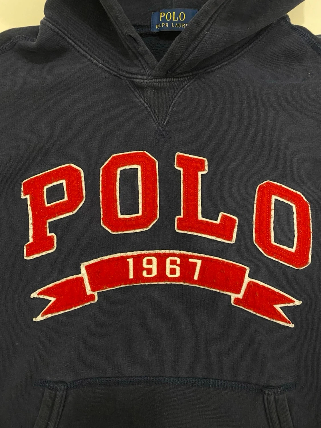 Marinblå Ralph Lauren hoodie S - 4