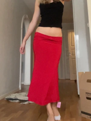 Midi kjol - världens FINASTE midiskirt med detaljer i fram. Helt ny med lappar kvar! tyvärr för liten för mig så måste köpa en större. frakt & tull tillkom❤️stl 10/M