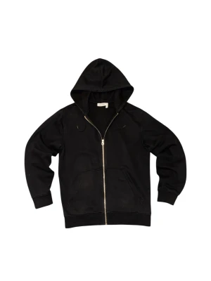 Weekday hoodie - Svart hoodie från Weekday med huva och snörning, hel dragkedja framtill och två stora fickor. Tillverkad i mjuk bomull, perfekt för chill dagar. Klassisk passform och ribbade muddar vid ärmslut och nederkant. Den är storlek xs men sitter som s