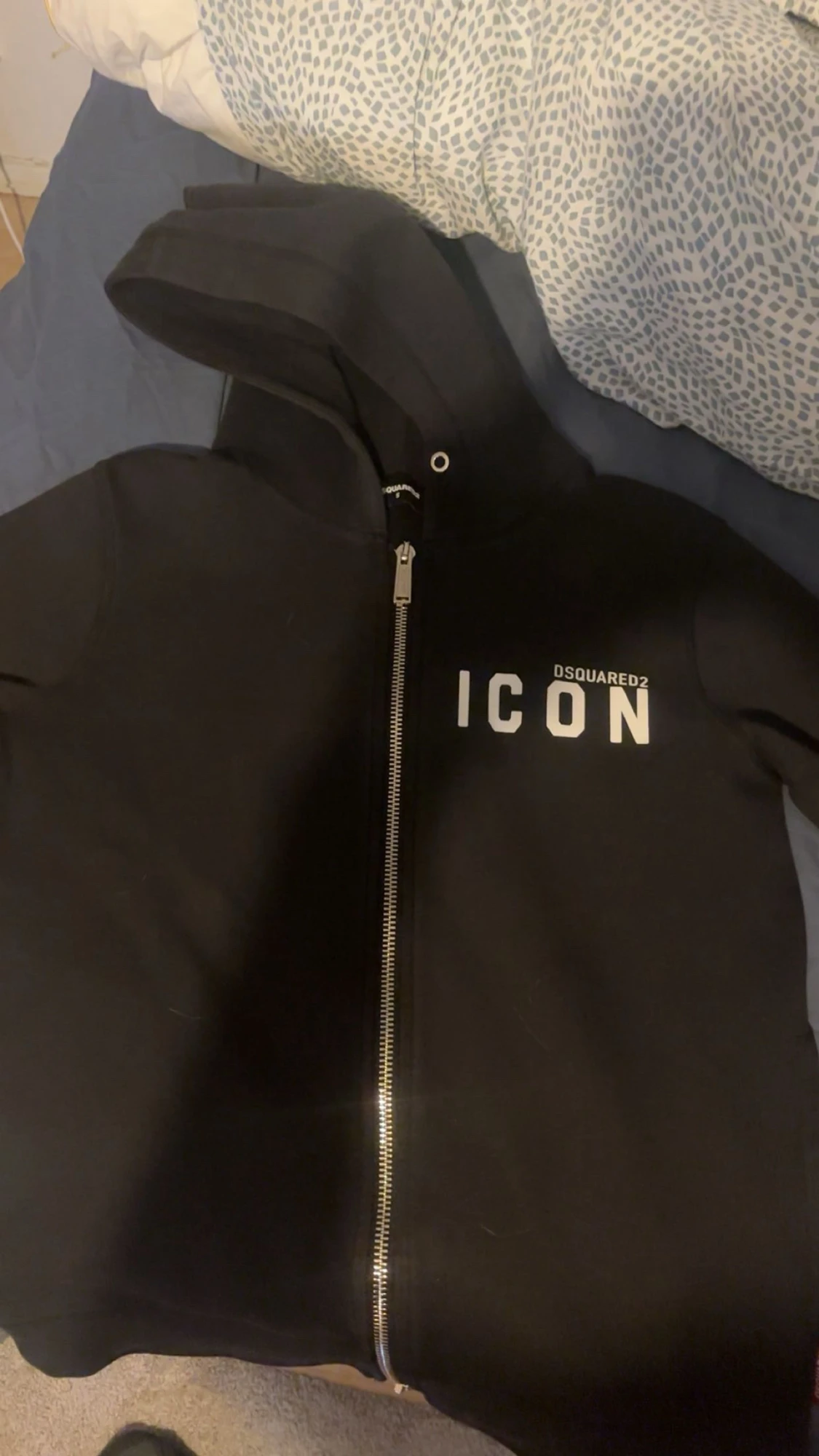 Svart hoodie Dsquared2 ICON S
