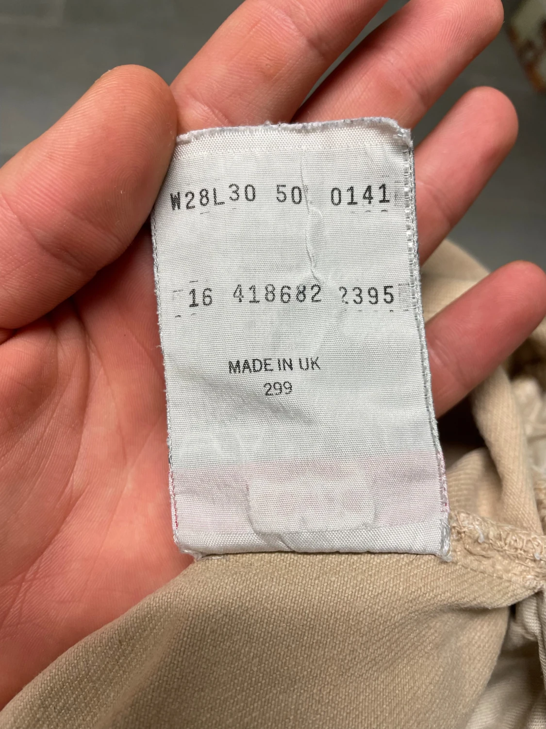 Beige Levi's 501 jeans W28 L30 - 3