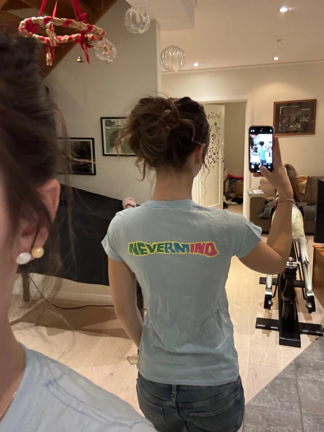 Nirvana t-shirt i ljusblå  - 1