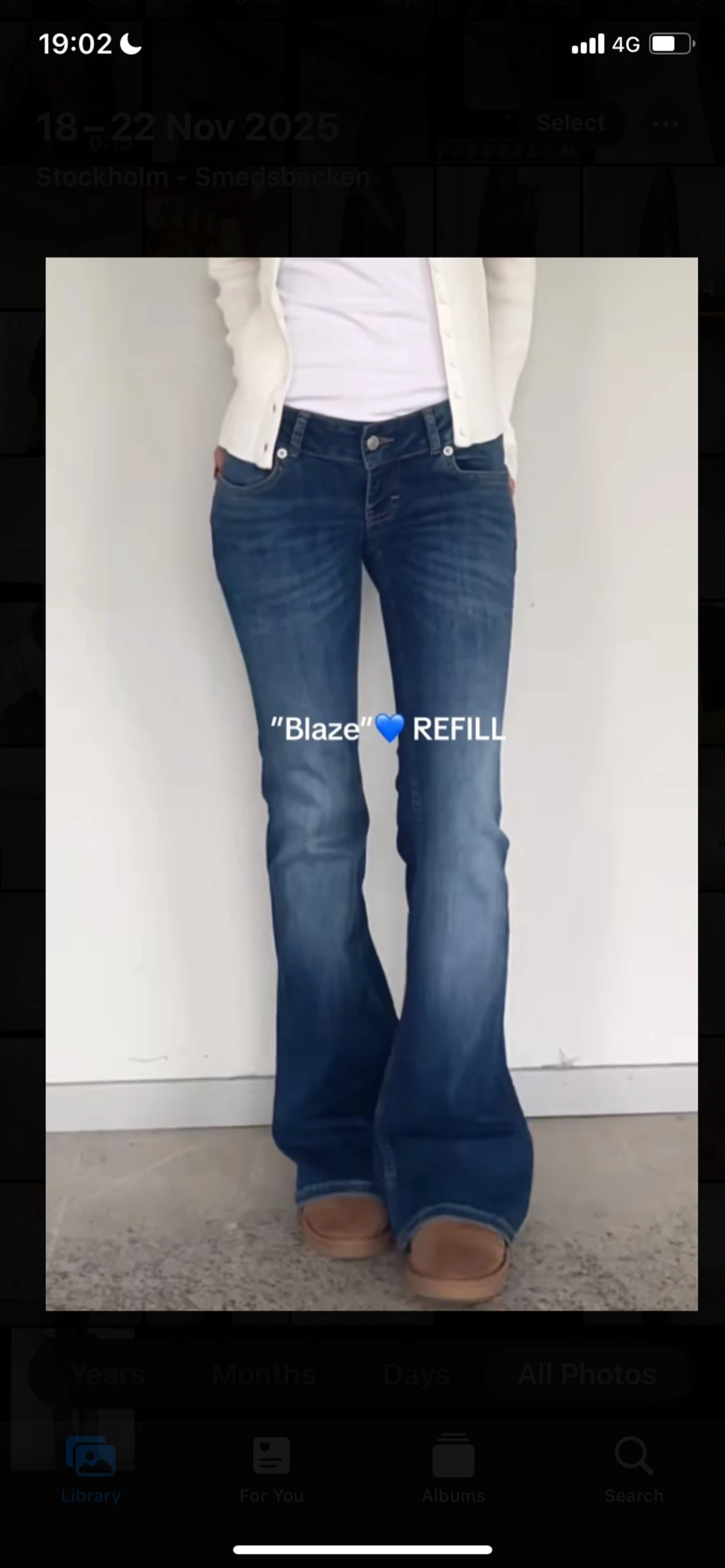 Lågmidjade byxor  - 1