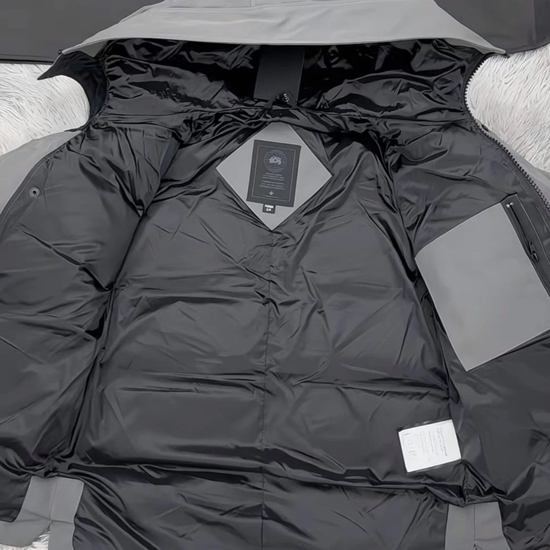 Grå canada goose jacka  - 3