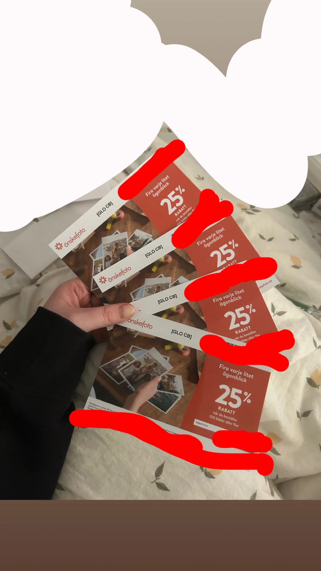 4 st önskefoto rabattkuponger