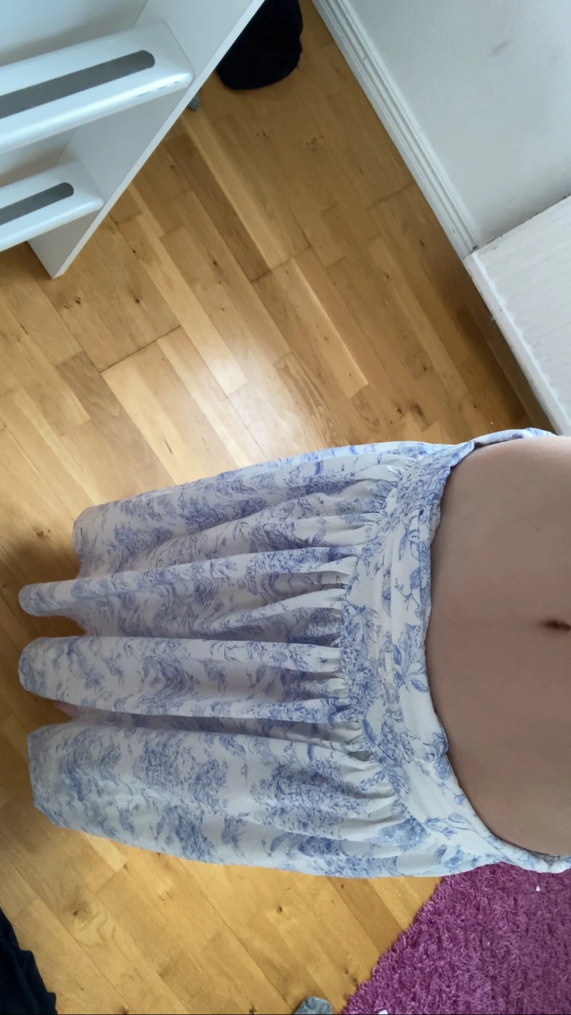 Blommig långlänning