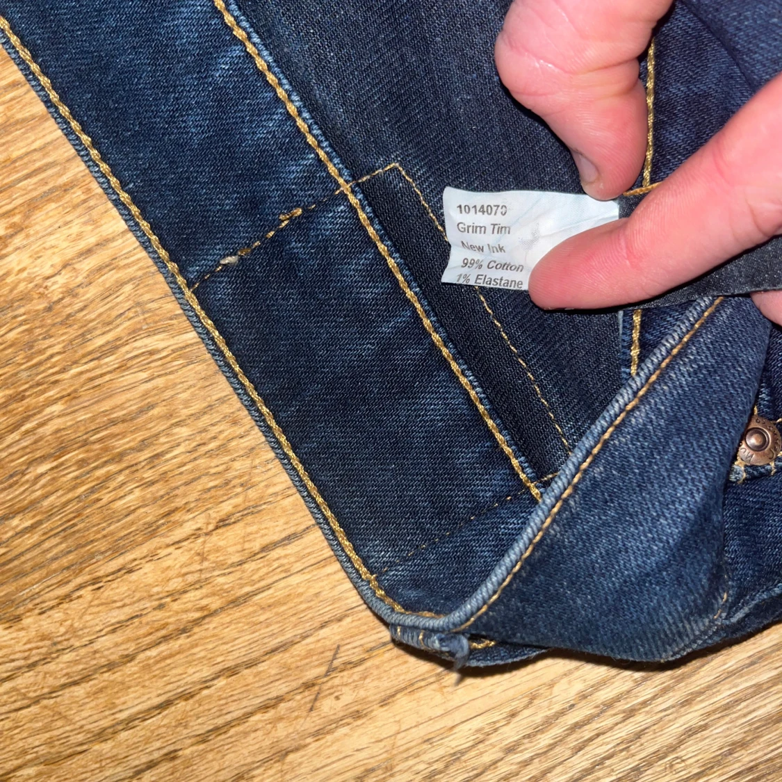 Nudie Jeans Grim Tim mörkblå 34/34 - 3