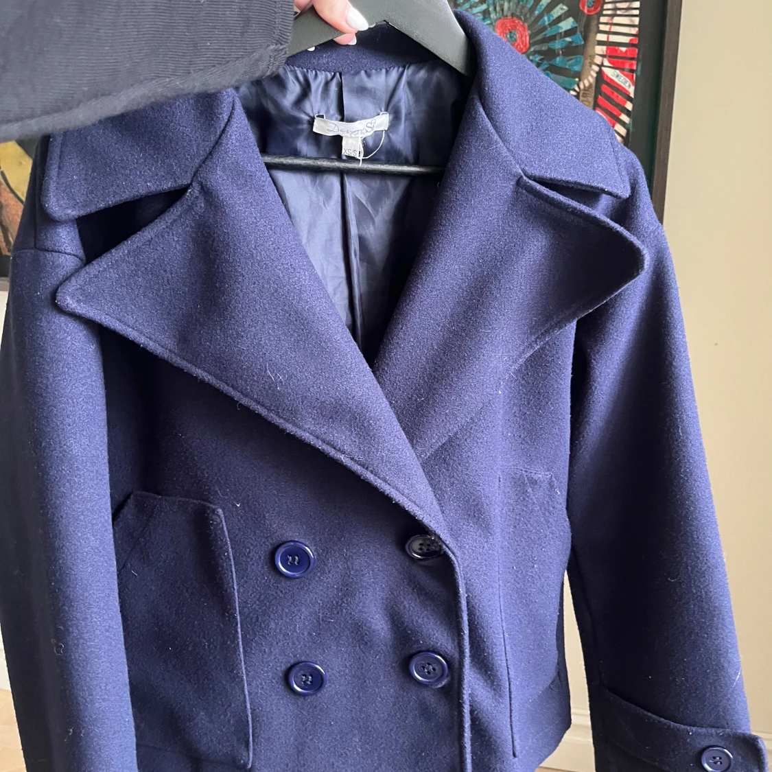 Mörkblå kappa från Design by Si XS/S