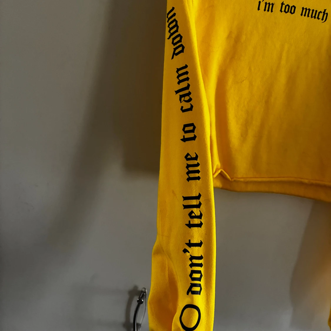 Gul croppad sweatshirt Madlady S/M