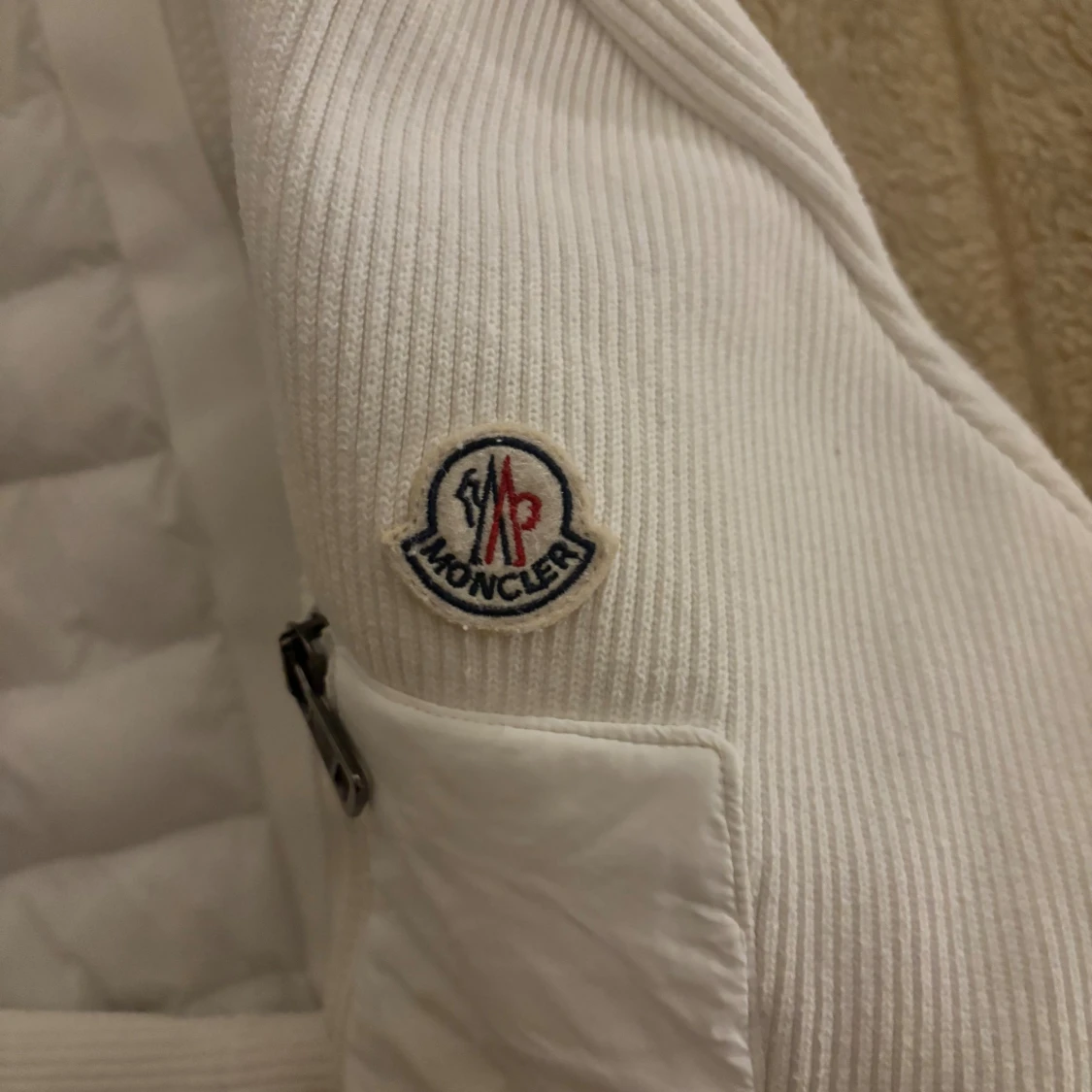 Vit pufferjacka från Moncler L - 4