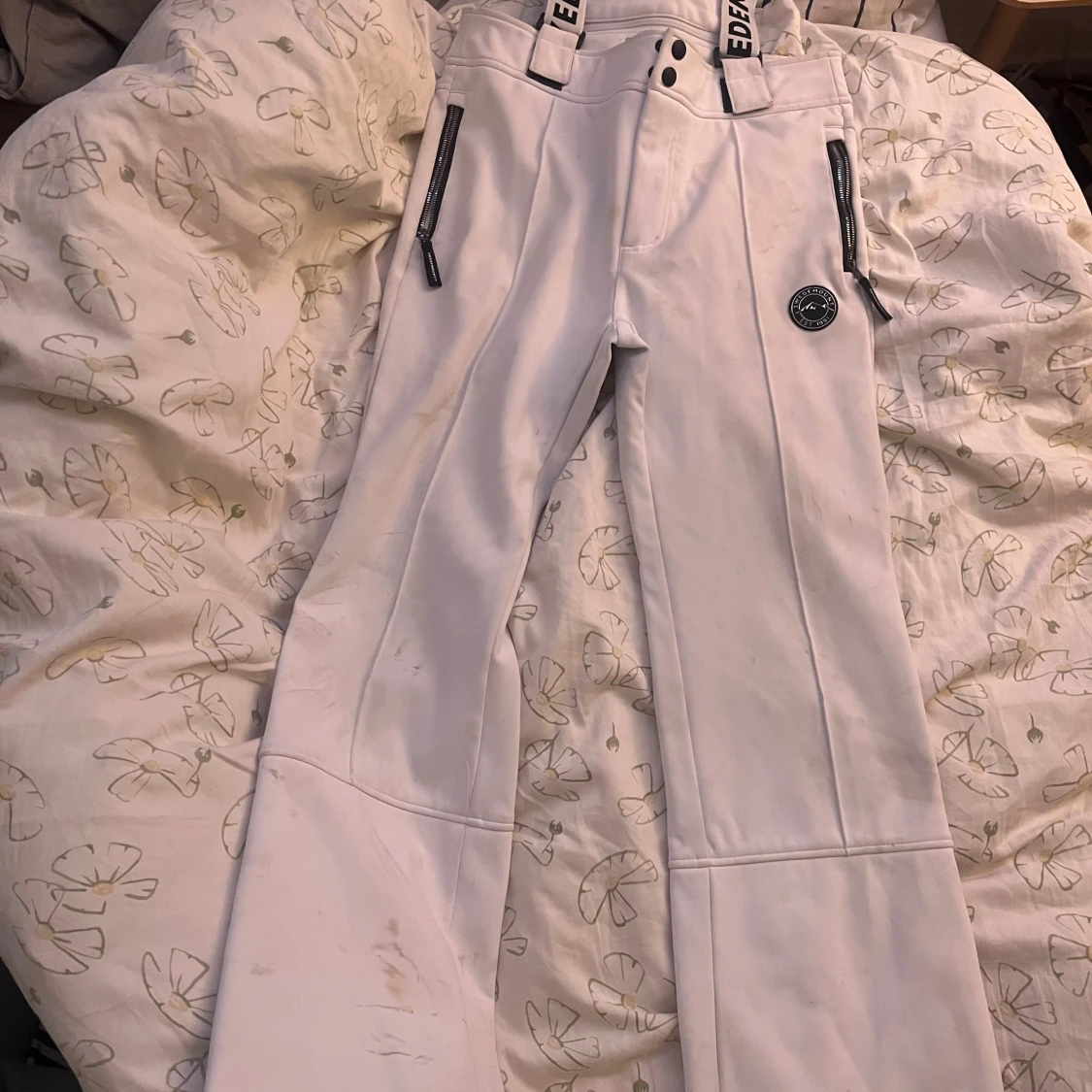 Vita skid byxor  - 3