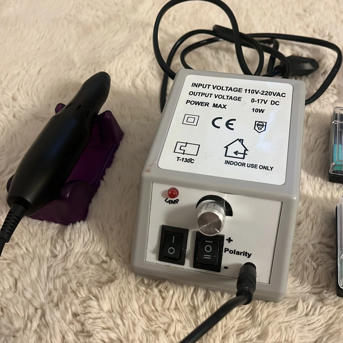 Elektrisk nagelfil med tillbehör - 3