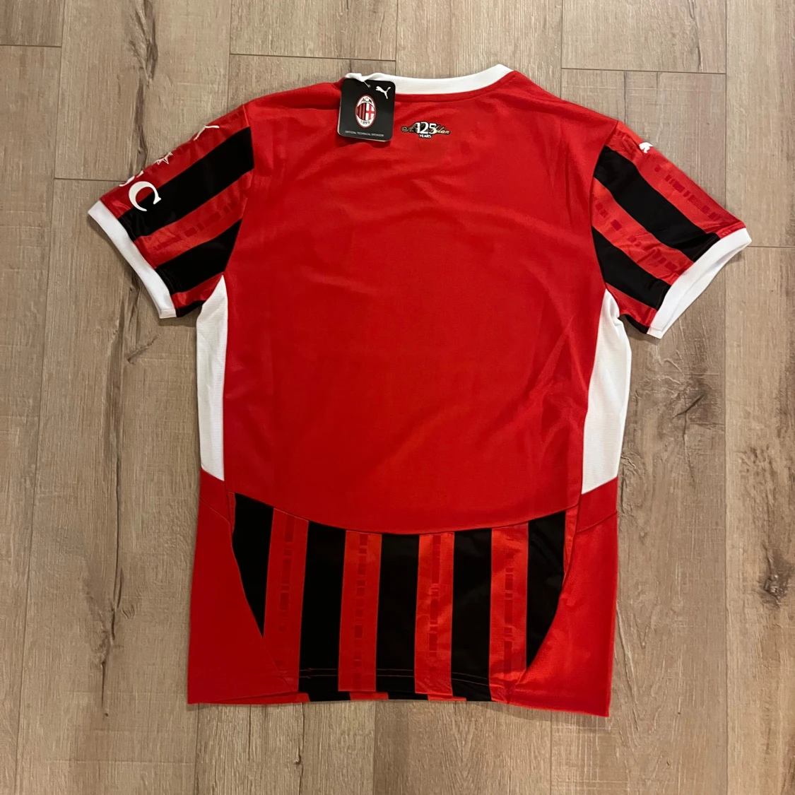 AC Milan randig fotbollströja Puma S - 1