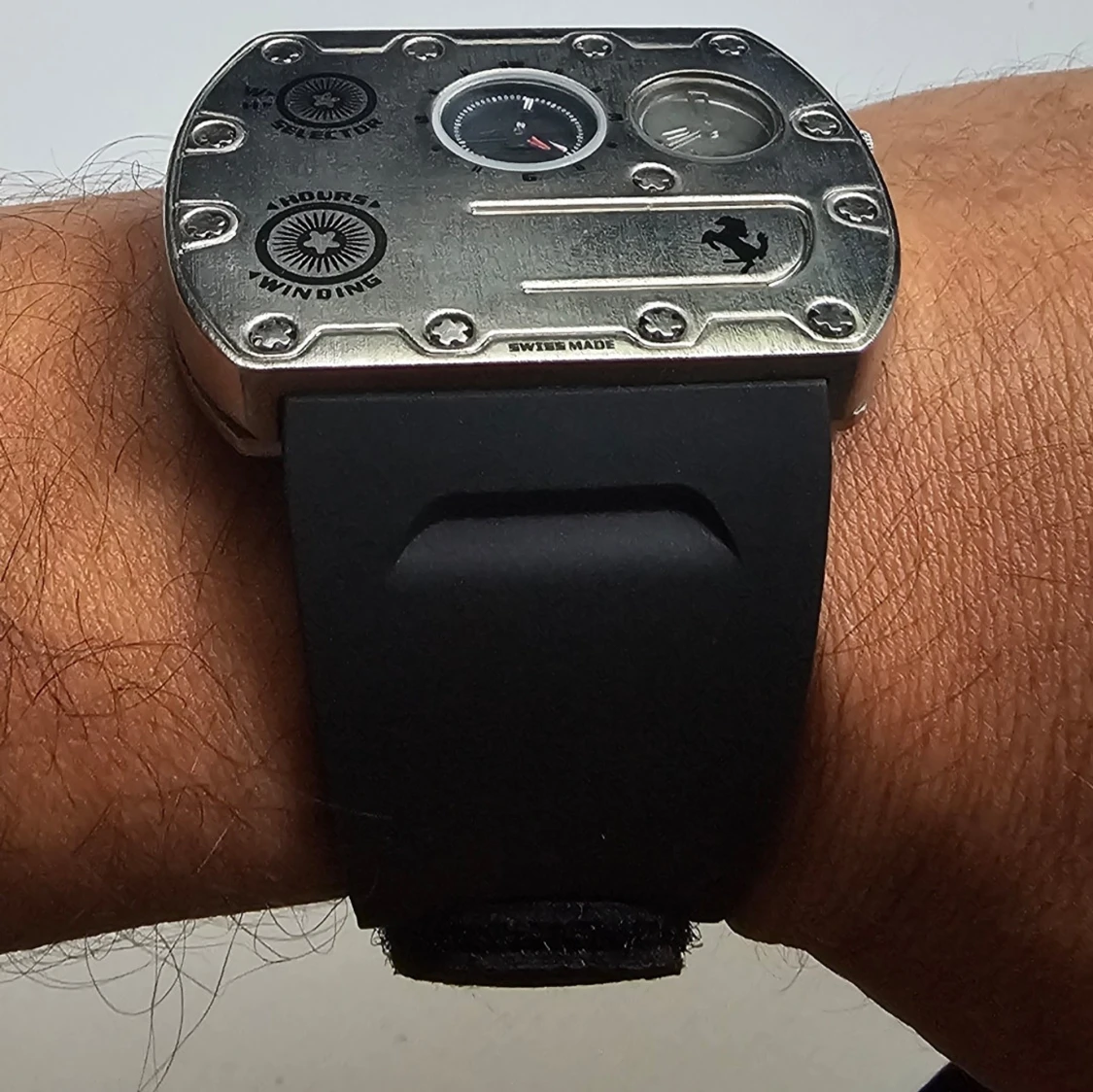 Richard Mille Sportig klocka med svart armband - 1