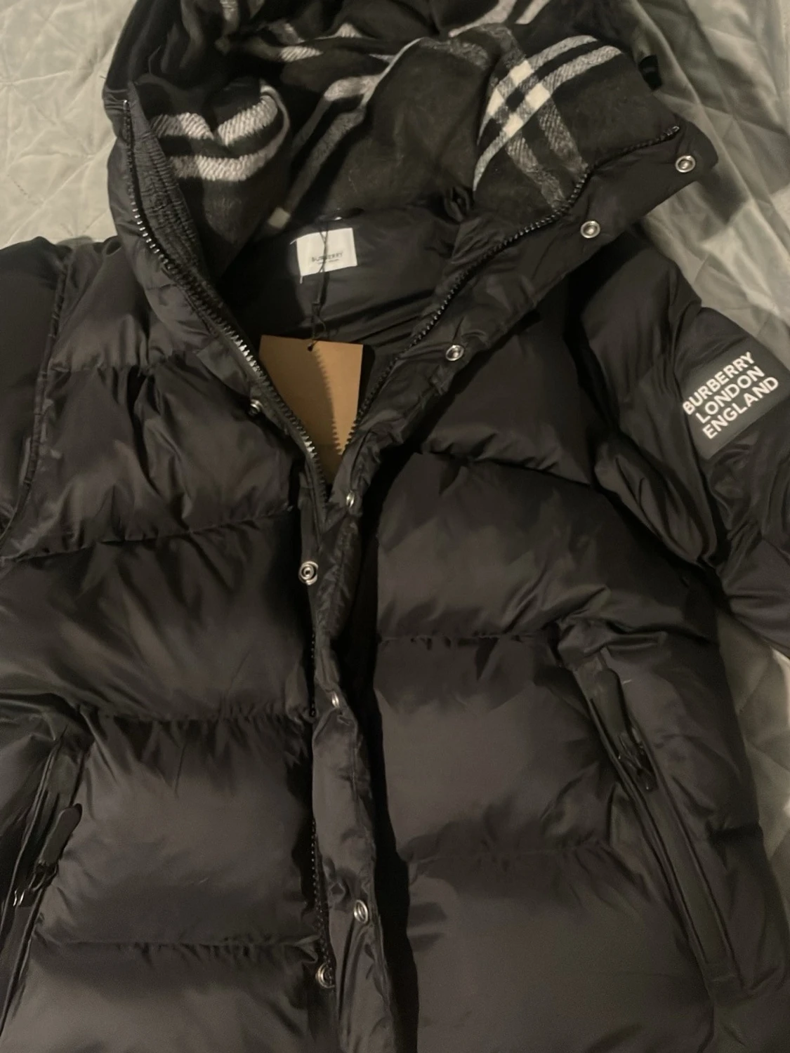 Burberry dunjacka med avtagbara ärmar – 2-i-1 (jacka + väst) - 6