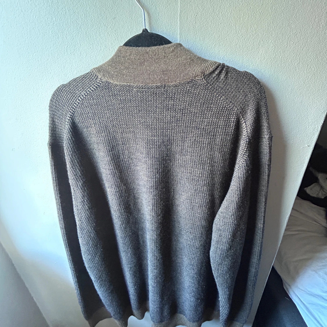 Brun stickad kofta från Pierre Cardin - 2