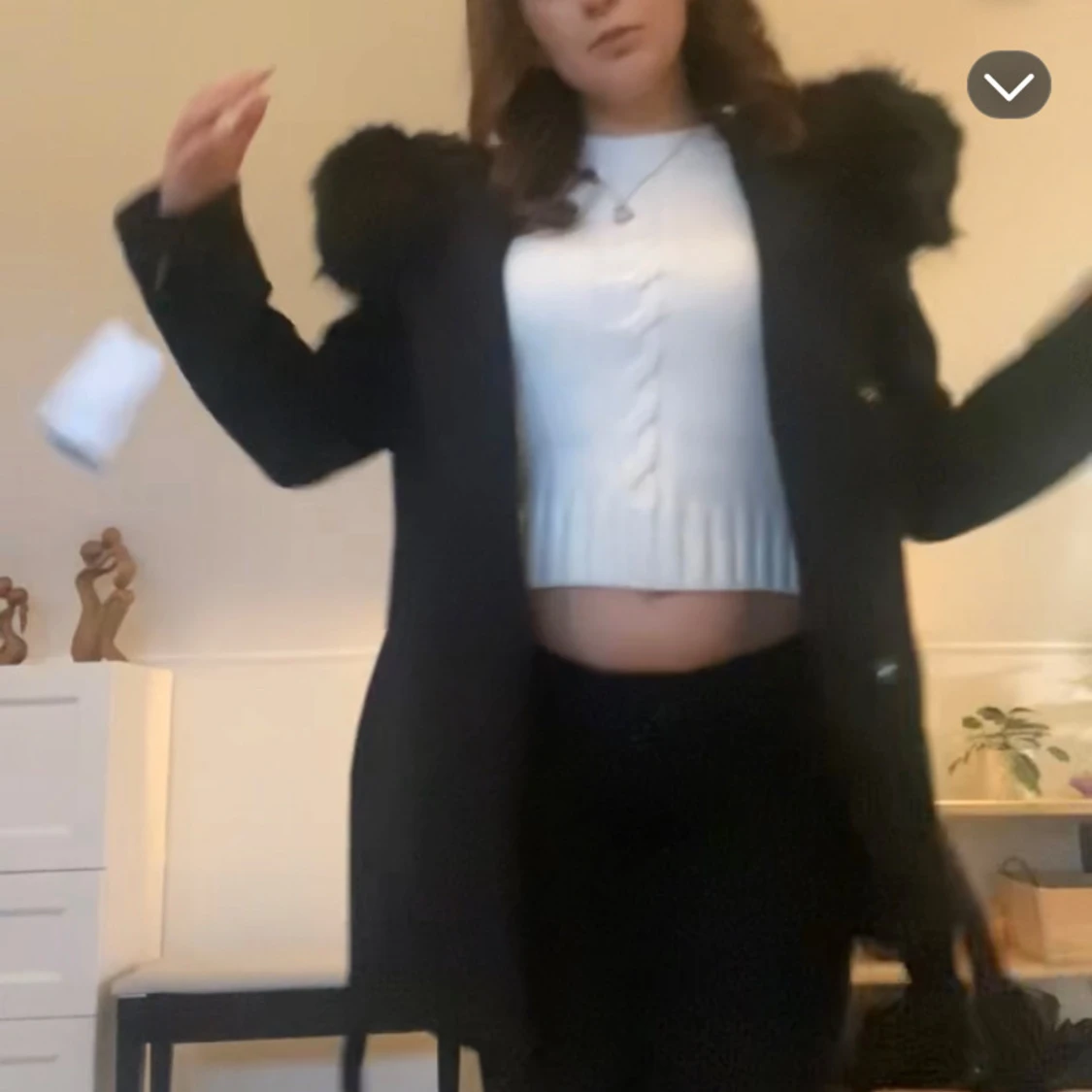 Hoolister Svart kappa med  - 2